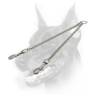 Chrome Plated Coupler Leash for Walking Two Dogs Chrome Plated Coupler Leash for Walking Two Dogs