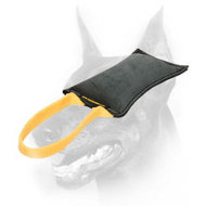 Doberman Dog Leather Bite Tug for Drive Building and Retrieving Doberman Dog Leather Bite Tug for Drive Building and Retrieving