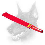 Doberman Dog French Linen Bite Rag with Reliable Handle Doberman Dog French Linen Bite Rag with Reliable Handle