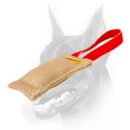 Doberman Dog Training Tug Made of Natural Safe Jute Doberman Dog Training Tug Made of Natural Safe Jute