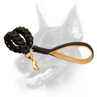 Unique Handmade Leather Dog Leash with Padded Handle Unique Handmade Leather Dog Leash with Padded Handle