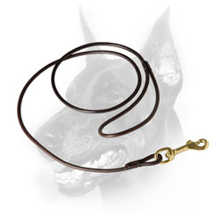 Doberman Handmade Leather Dog Leash for Shows Doberman Handmade Leather Dog Leash for Shows