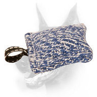 Doberman Dog Training French Linen Pocket Bite Tug with Small Loop Doberman Dog Training French Linen Pocket Bite Tug with Small Loop