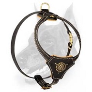 Extra Strong Leather Harness for Doberman Puppy Extra Strong Leather Harness for Doberman Puppy