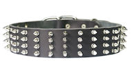 2 inch wide Leather Spiked Dog Collar for Doberman 2 inch wide Leather Spiked Dog Collar for Doberman