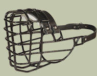 Doberman Wire Dog MUZZLE for winter