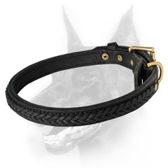 Walking dog collar for noble dogs