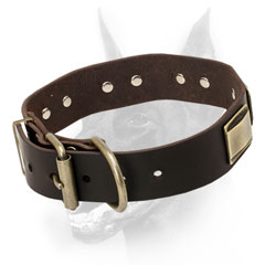 Leather Doberman Dog Collar extremely durable