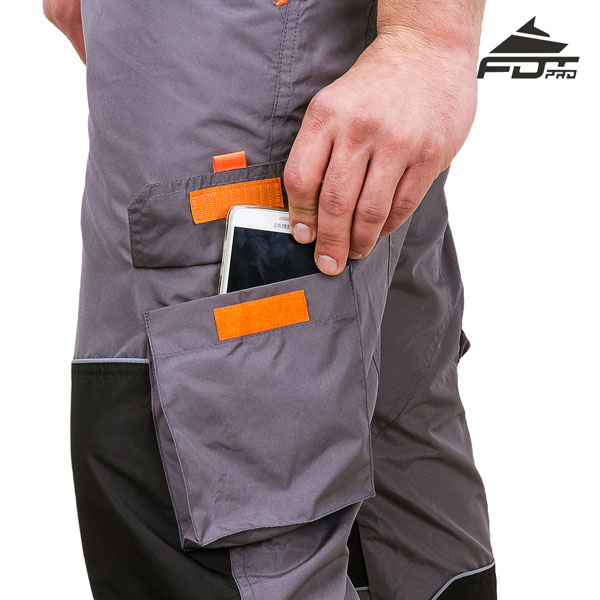 FDT Pro Design Dog Tracking Pants with Strong Velcro Side Pocket