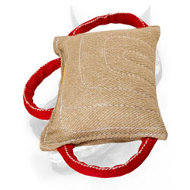 Jute Dog Bite Training Pad Equipped with 3 Handles for Young and Adult Canines Jute Dog Bite Training Pad Equipped with 3 Handles for Young and Adult Canines