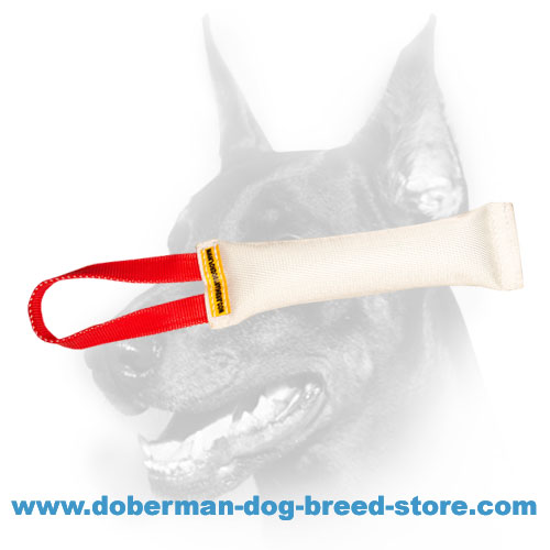 Doberman dog bite tug for improving bite skills Doberman dog training tug made of extra reliable fire hose material
