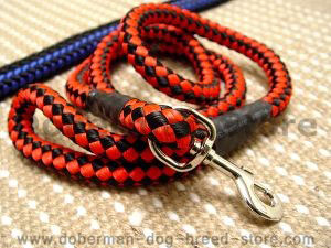 Cord nylon dog leash for large dogs - Click Image to Close