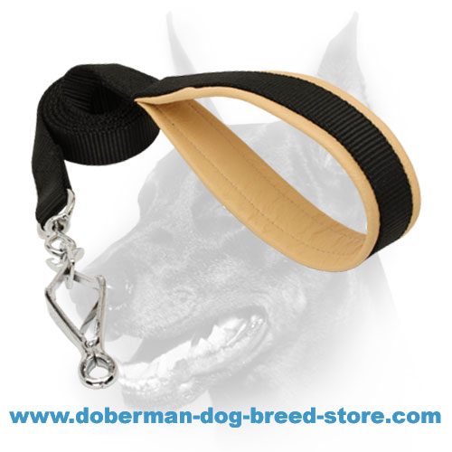 Dog nylon leash for dealing with Doberman