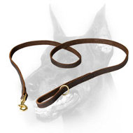 Leather Dog Leash Stitched Perfectly Oiled Leather Dog Leash Stitched Perfectly Oiled