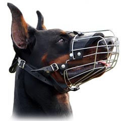 Superior wire cage dog muzzle