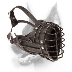 Wire Doberman muzzle padded from inside