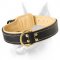 Royal Nappa Padded Hand Made Leather Dog Collar for Dobermans