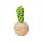 Rubber Dog Training Ball on Rope 2 inches (5 cm)-hollow