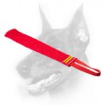 Doberman Dog French Linen Bite Rag with Reliable Handle