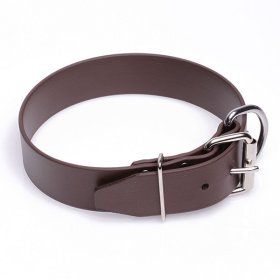 Extra Wide Brown Biothane Doberman Collar