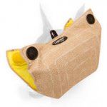 Doberman Puppy and Young Dog Bite Builder of Natural Jute