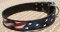 American Flag Dog Collar for Doberman - Leather usa collar
