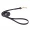 Black Biothane Doberman Leash for Walking, Tracking