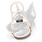 Doberman Dog Assistance Harness Made of Nylon "True White Guide"