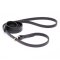 Black Biothane Doberman Leash and Collar Combo