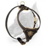 Extra Strong Leather Harness for Doberman Puppy