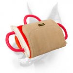 Doberman Dog "Pro Bite Pillow" with Leather Cover