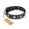"Smart Geometry" FDT Artisan Studded Leather Doberman Collar
