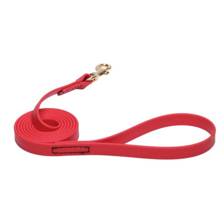 Red Waterproof Doberman Leash Made of Biothane