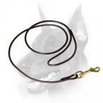 Doberman Handmade Leather Dog Leash for Shows