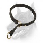 Gorgeous Wide 2 Ply Leather Choke Dog Collar - Fashion Exclusive
