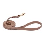 Khaki Waterproof Doberman Leash Made of Biothane
