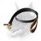 All-weather Nylon Doberman Dog Leash with Nappa Leather Padding on the Handle