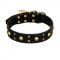 FDT Artisan 'Heavy Metal' Leather Doberman Collar with Skulls and Studs 1 1/2 inch (40 mm)