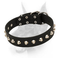 Exquisite and Practical Leater Doberman Dog Collar 'Daily Elegance'