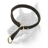 Gorgeous Wide 2 Ply Leather Choke Dog Collar - Fashion Exclusive