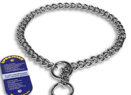 Doberman Choke Chain Stainless Collar Dog Training Necklace Pets