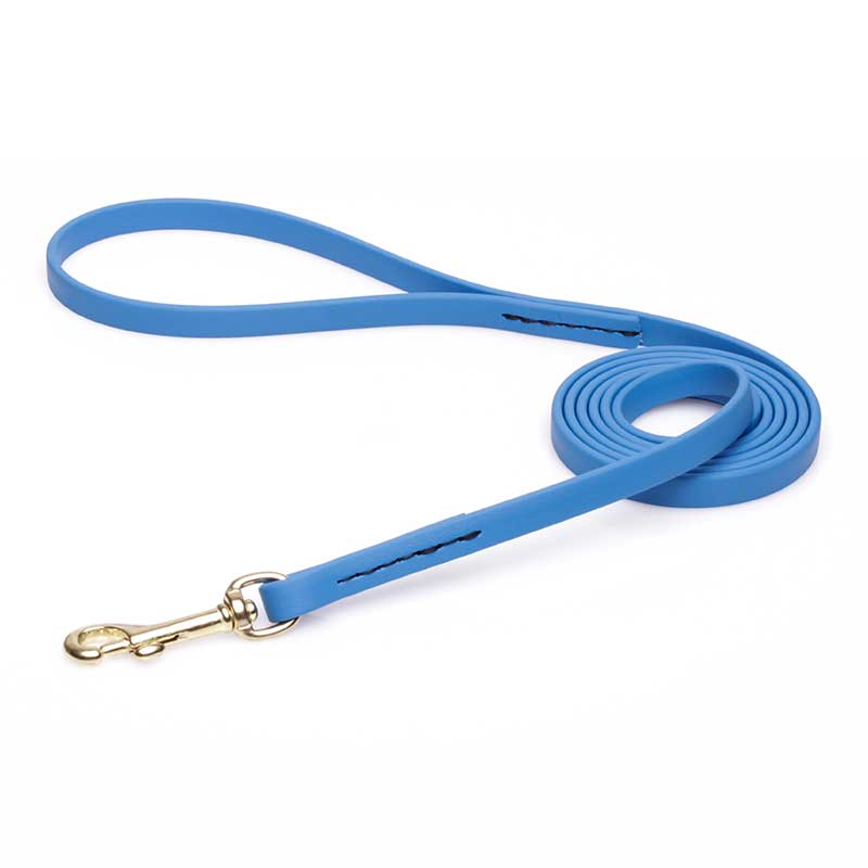 Amazing Blue Biothane Doberman Leash for Walking, Tracking