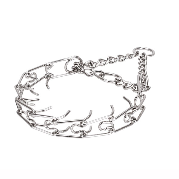Reliable stainless steel O-ring for leash attachment on prong collar