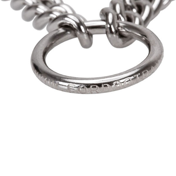 Strong prong collar with corrosion proof stainless steel links