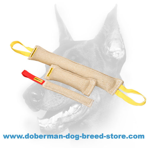 Doberman Dog Jute Bite Tugs Set - More Than 15% Saving