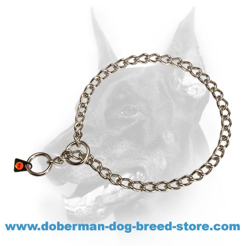 Doberman Dog Choke Сollar of the Highest-Quality Stainless Steel