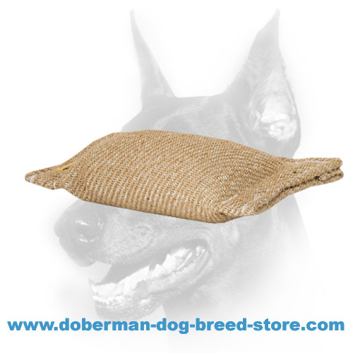 Doberman Puppy Training Jute Bite Tug Without Handles
