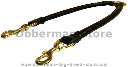 Double Dog Leash Coupler for two dogs-Doberman LEADS