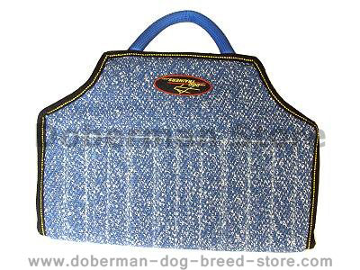 Dog bite developer cuff made of French Linen with handle