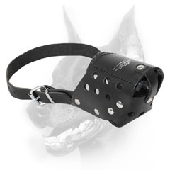 Doberman Muzzle riveted in stress points for durability